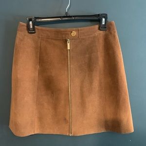 Michael Kors Suede Leather Skirt - Size 6